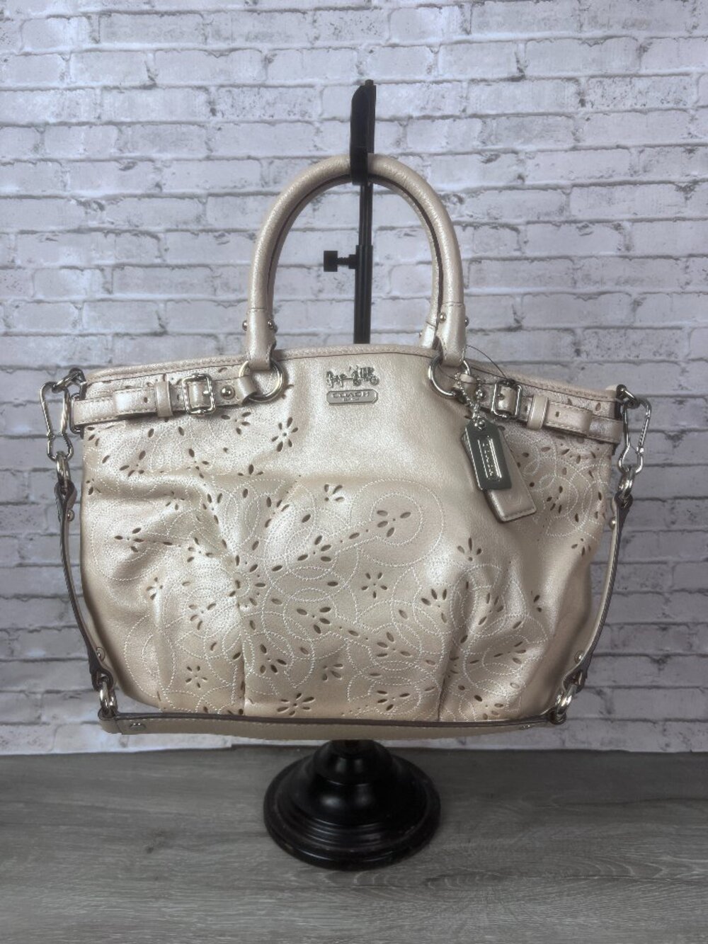 Coach Madison Leather Sophia Satchel F19626 - Gem